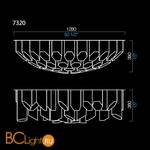 Потолочный светильник Barovier&Toso Trim 7320/CC - Схема