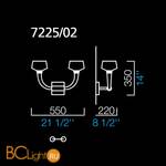 Бра Barovier&Toso Twins 7225/02/BC - Схема