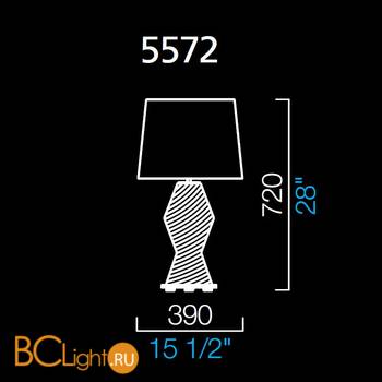 Настольная лампа Barovier&Toso Vania 5572/VA/NN - Схема