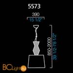 Подвесной светильник Barovier&Toso Vania 5573/VL/NN - Схема