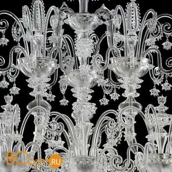 Подвесная люстра на штанге Barovier&Toso Venezia 1295 5715/12/CC - Фото 5