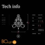 Подвесная люстра на штанге Barovier&Toso Venezia 1295 5715/12/CC - Схема