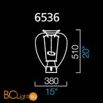 Настольная лампа Barovier&Toso Veronese 6536/VV - Схема