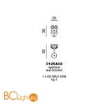 Бра Beby Group Beby baby 0125A02 Fuchsia Venice - Схема