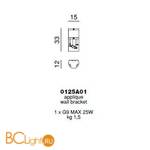 Настенный светильник Beby Group Beby baby 0125A01 White Leather 01 316 - Схема