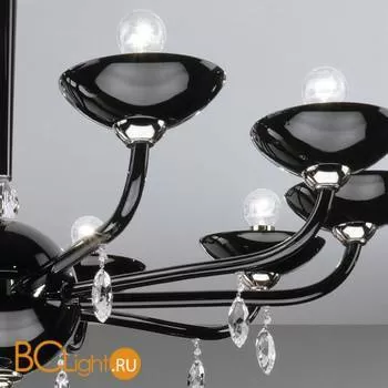 Люстра Beby Group Black tube DL33B03 Chrome Dark Rome Cut Almond - Фото 0