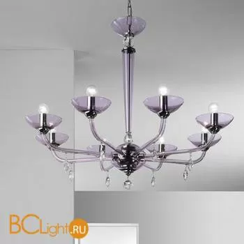 Люстра Beby Group Black tube DL33B02 Chrome Violet Cut Almond