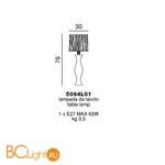 Настольная лампа Beby Group Black tube 5064L01 Chrome Dark Rome 192 - Схема