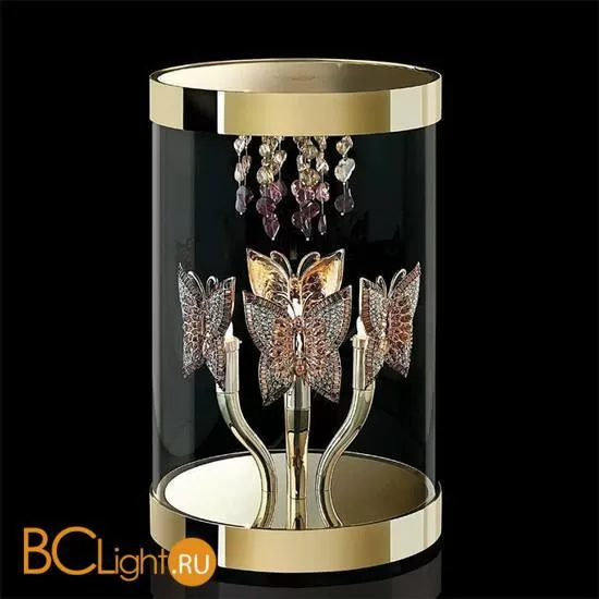 Настольная лампа Beby Butterfly 0190L01 Gold SW Blu Violet