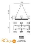 Люстра Beby Group Crystal dream 5500B02 Chrome White Swarovski - Схема
