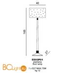 Торшер Beby Group Crystal dream 5503P01 Chrome White Swarovski - Схема