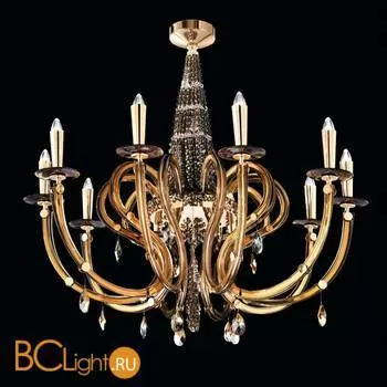 Подвесная люстра на штанге Beby Group Crystal rain 0230B01 Light gold SW Golden Teak