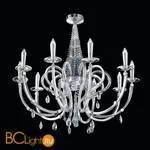 Подвесная люстра на штанге Beby Group Crystal rain 0230B01 Chrome Trasparent Cut Crystal