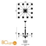 Люстра Beby Group Crystal sand 5100B01 Chrome - Схема