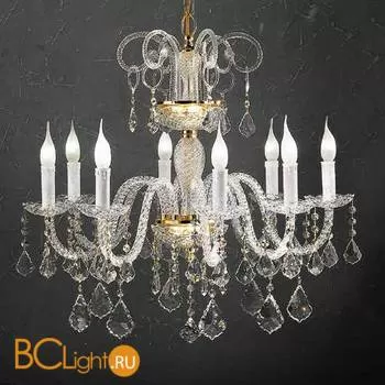 Люстра Beby Group Crystal 310/8 Light gold CUT CRYSTAL