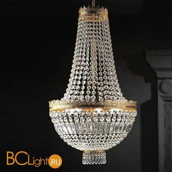 Подвесной светильник Beby Group Empire 1400/6 Light gold CUT CRYSTAL