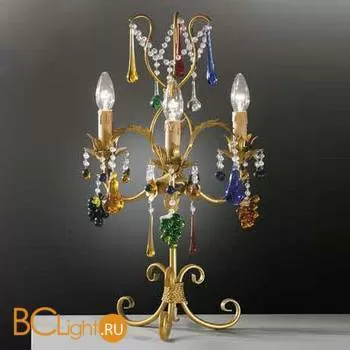 Настольная лампа Beby Group Fruit 101/3L Gold Paint multi murano