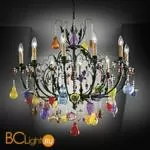 Люстра Beby Group Fruit 107/8 Satin Black multi murano
