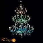 Люстра Beby Garden Party 7810BA6 Gold Multi glass SW Jet Turquoise