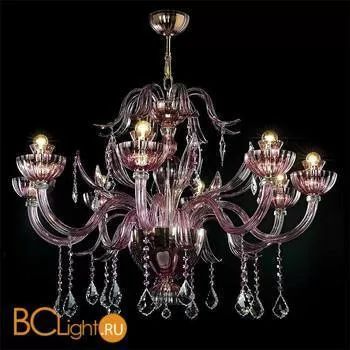 Люстра Beby Garden Party 7810B02 Gold Fuchsia Venice Swarovski Plaque