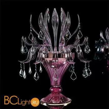Настольная лампа Beby Garden Party 7810L02 Light gold Fuchsia Venice Swarovski Plaque