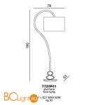 Торшер Beby Group Gloss 7720P01 Chrome Lavanda 1 - Схема