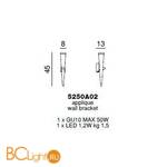 Бра Beby Group Holly 5250A02 Chrome Dark Rome - Схема