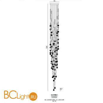 Подвесной светильник Beby Group J'Adore 0177B01 Light gold - Схема