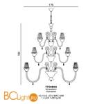 Люстра Beby La Femme 7700B06 Gold Golden Teak SW Golden Teak - Схема