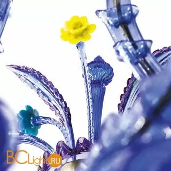 Подвесная люстра на штанге Beby Group La fleur sauvage 7130B02 Sapphire Golden Portoino - Фото 0