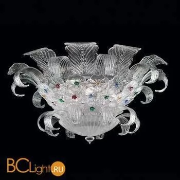 Потолочный светильник Beby Group Mademoiselle Corolle 8000Q01 Chrome Trasparent graniglia Glass