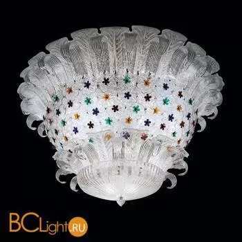 Потолочный светильник Beby Group Mademoiselle Corolle 8000Q02 Chrome Trasparent graniglia Glass