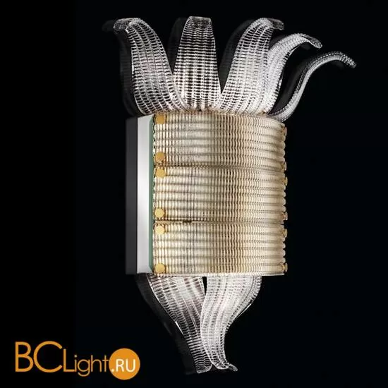 Настенный светильник Beby Group Milano Deco 8030A01 Light gold Transparent Glass