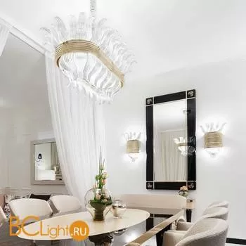 Подвесной светильник Beby Group Milano Deco 8030B03 Light gold Transparent Glass - Фото 1