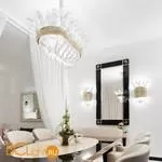 Подвесной светильник Beby Group Milano Deco 8030B03 Light gold Transparent Glass - Фото 1