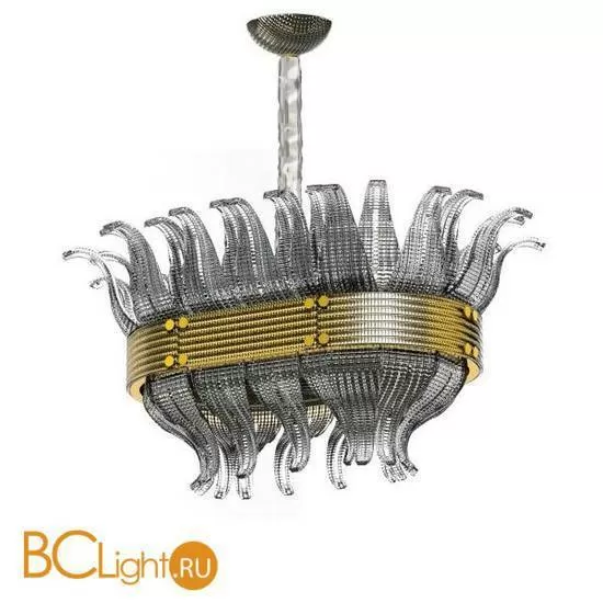 Подвесной светильник Beby Group Milano Deco 8030B02 Light gold Smoked Glass