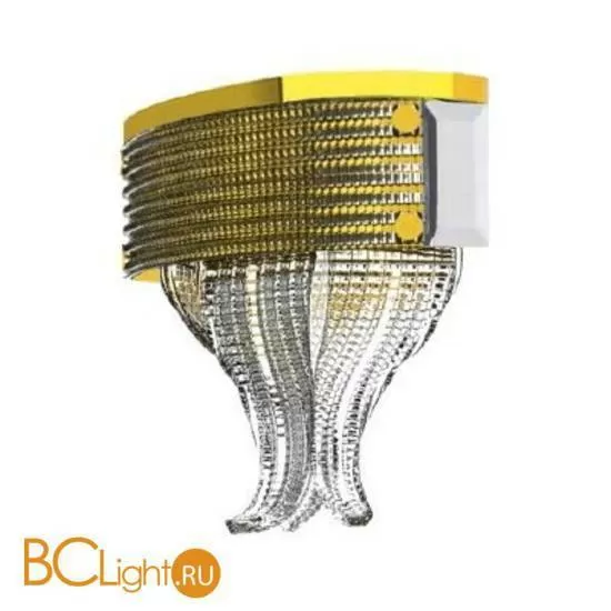 Настенный светильник Beby Group Milano Deco 8030A03 Light gold Transparent Glass