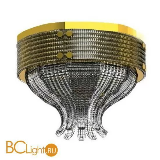 Потолочный светильник Beby Group Milano Deco 8030Q01 Light gold Smoked Glass