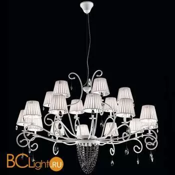 Люстра Beby Group Miss Bjioux 0117B05 White Leather 01 White Trasparent Cut Crystal - Фото 0