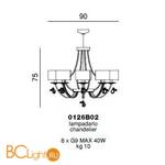 Люстра Beby Group Mon Tresor 0126B02 Light gold 1 SW Bronze Shade - Схема