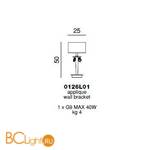 Настольная лампа Beby Group Mon Tresor 0126L01 Black shiny 413 SW Bronze Shade - Схема