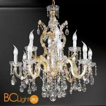 Люстра Beby Group Novecento 715/8+4+1 Light gold CUT CRYSTAL