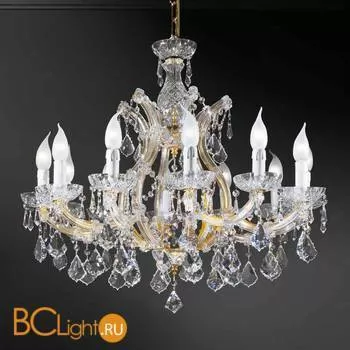 Люстра Beby Group Novecento 750/12 Light gold CUT CRYSTAL
