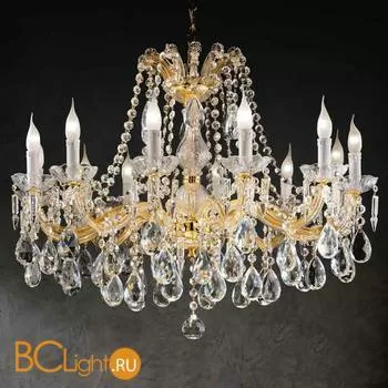 Люстра Beby Group Novecento 700/12 Light gold CUT CRYSTAL