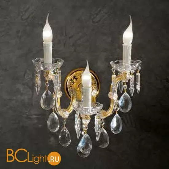 Бра Beby Group Novecento 700/3A Light gold CUT CRYSTAL