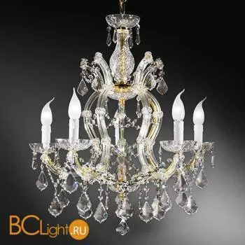 Люстра Beby Group Novecento 720/5 Light gold CUT CRYSTAL