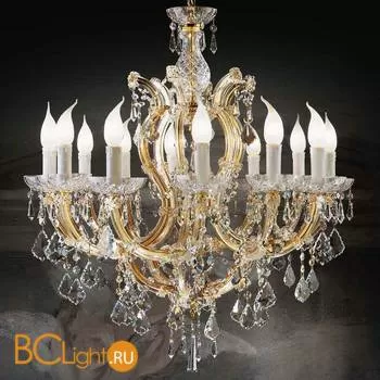 Люстра Beby Group Novecento 780/12 Light gold CUT CRYSTAL