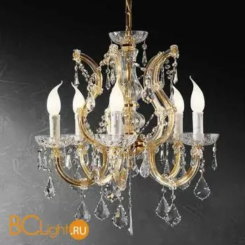 Люстра Beby Group Novecento 790/5 Light gold CUT CRYSTAL