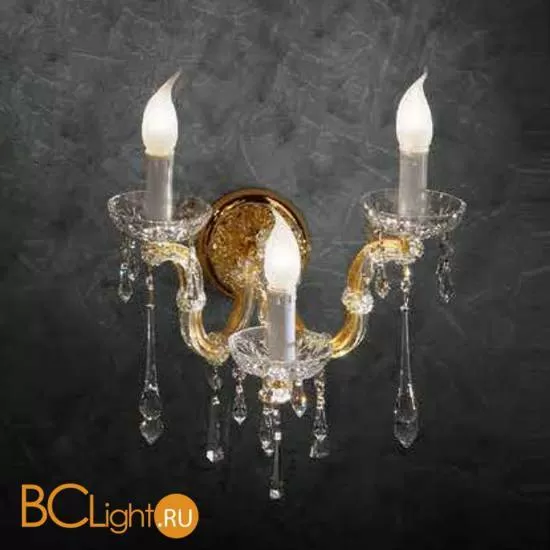 Бра Beby Group Novecento 6306/3A Light gold CUT CRYSTAL