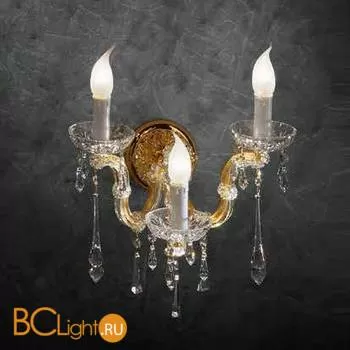 Бра Beby Group Novecento 6306/3A Light gold CUT CRYSTAL